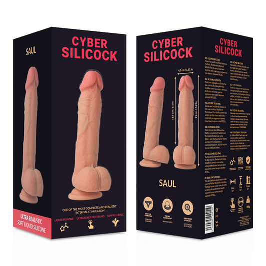 Cyber Silicock Saul Ultra Realistic Soft Liquid Silicone 21 Cm -O- 4.2 Cm