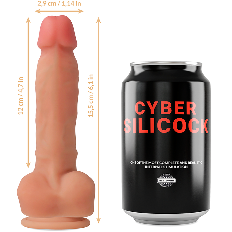 Cyber Silicock Strap-On Ansel With 3 Rings Free 15.5 Cm -O- 2.9 Cm