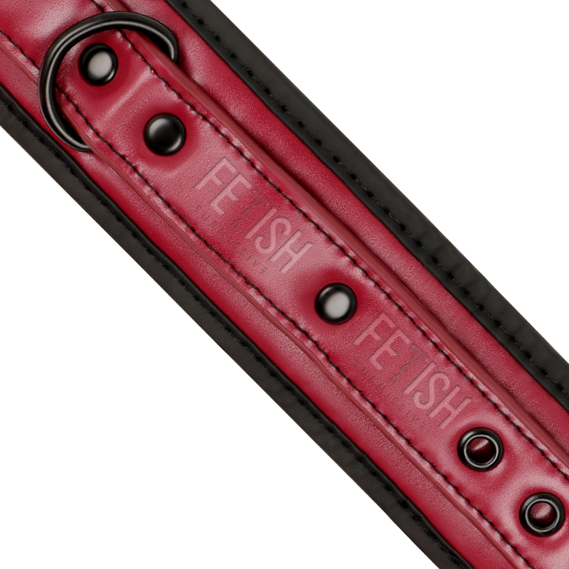 Fetish Submissive Dark Room Vegan Leather Handcuffs With Neoprene Lining