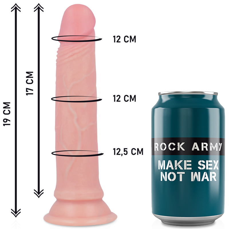 Rock Army Rockarmy - Harness + Liquid Silicone Dildo Premium Avenger 19 Cm -O- 3.98 Cm