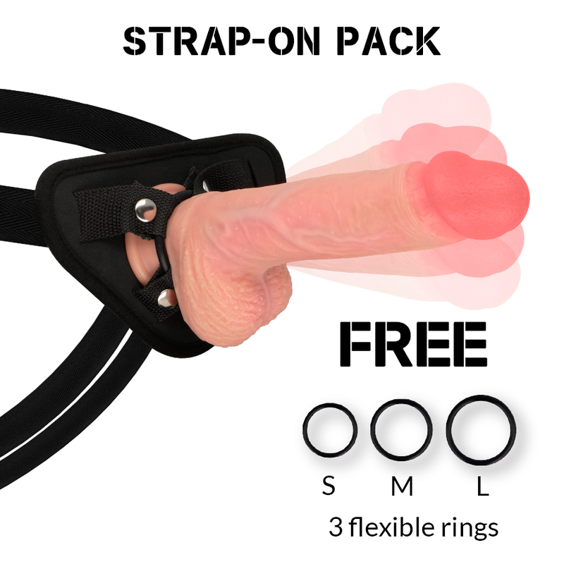 Rock Army Rockarmy - Harness + Hawk Rotator And Vibrator 22 Cm -O- 4.6 Cm