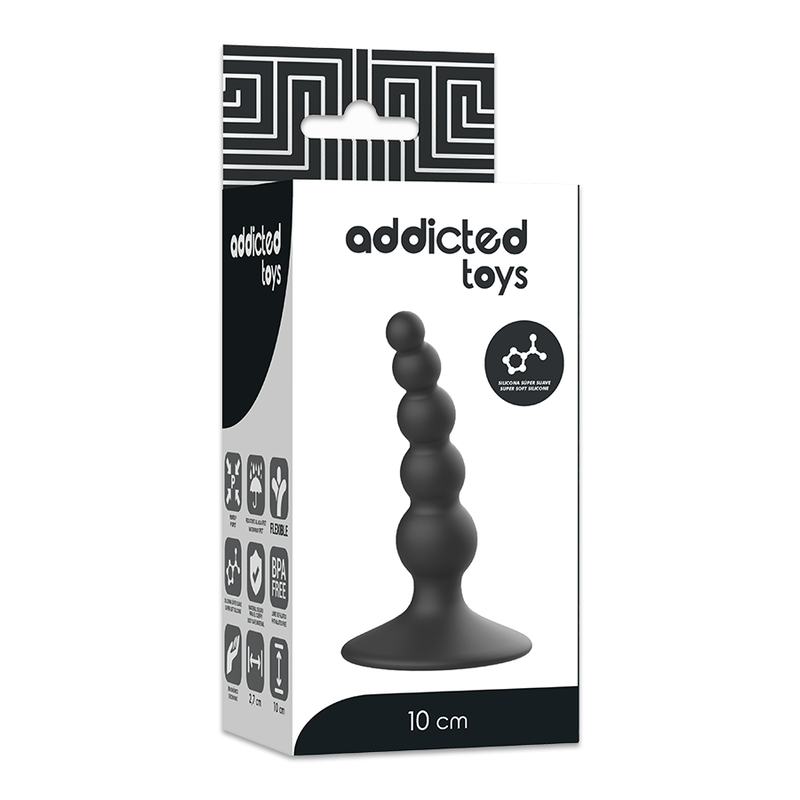 Addicted Toys Anal Sexual Plug 10 Cm Black