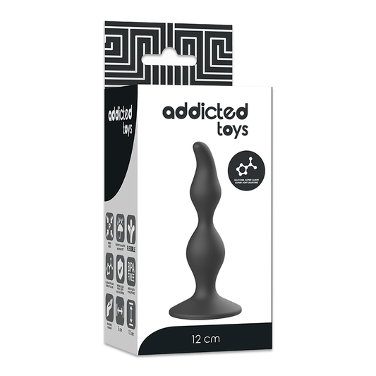 Addicted Toys Anal Sexual Plug 12 Cm Black