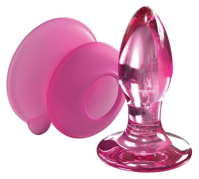 Icicles No. 90 Vibrerende Pink Glas Buttplug