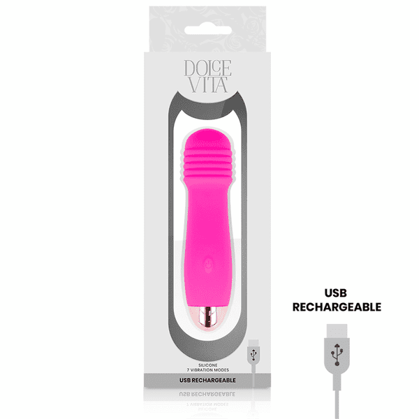 Dolce Vita No.6 Genopladelig Pink Vibrator Silikone
