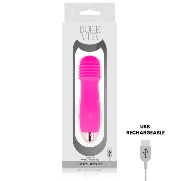 Dildo.dk Dolce Vita No.6 Genopladelig Pink Vibrator Silikone