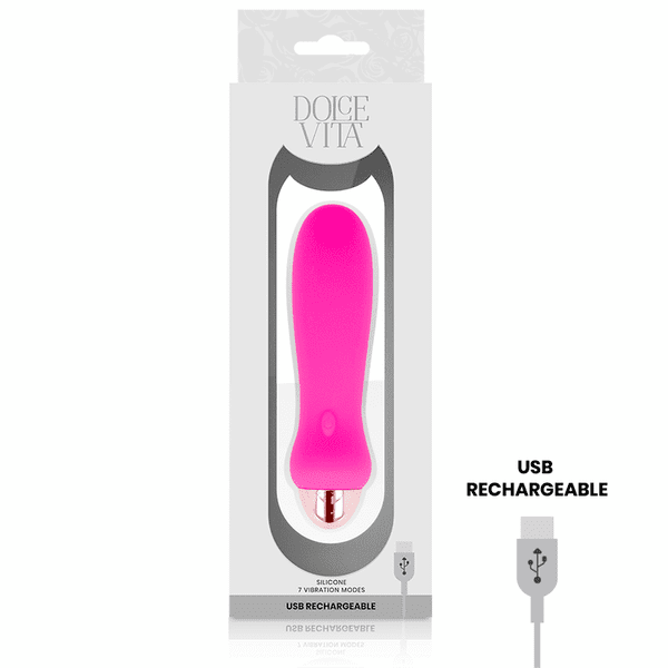 Dildo.dk Dolce Vita No.1 Genopladelig Pink Vibrator Silikone
