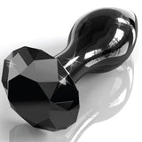 Icicles No. 78 Sort Glas Diamant buttplug
