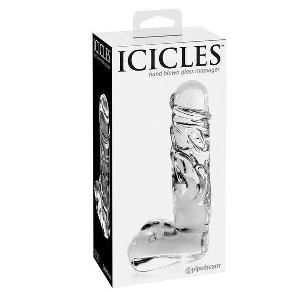 Icicles No. 40 Gennemsigtig Glas dildo