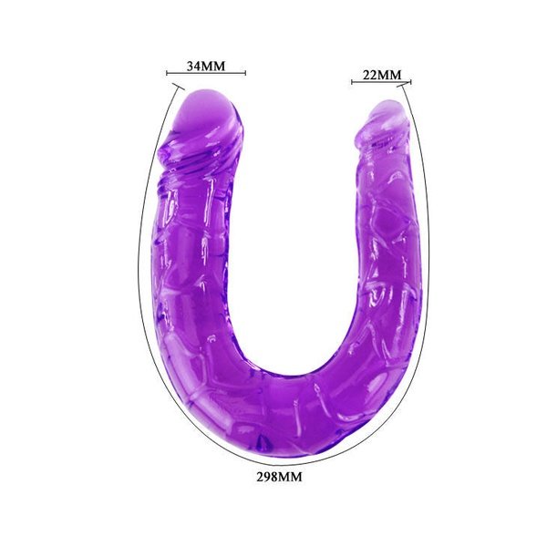 Dildo.dk Dobbelt Dildo I Fleksibel Gelatine - Udsolgt - 30.09.2022 - Pris Virker Fin I Forhold Til Udlandske Priser