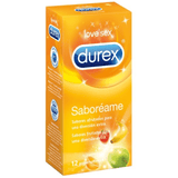 Durex Sabocreame Kondomer Med Smag Og Duft Af Jordbær, Banan, Æble Og Appelsiner - 12 Stk.