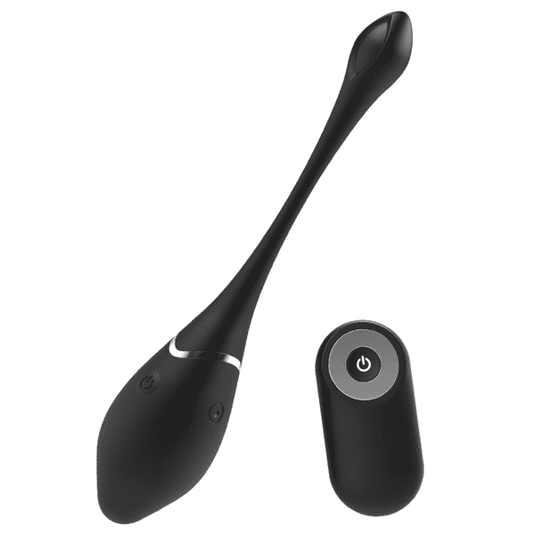 Dildo.dk Black & Silver Vibrerende Fjernbetjent Æg