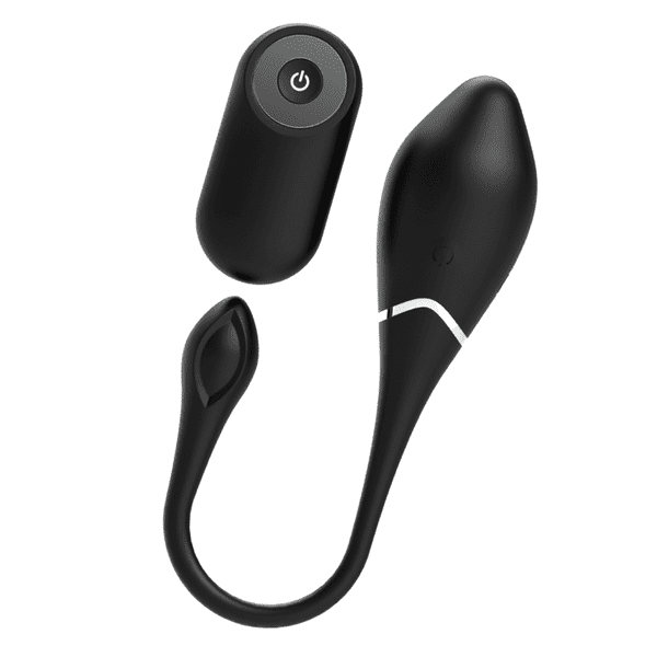 Dildo.dk Black & Silver Vibrerende Fjernbetjent Æg